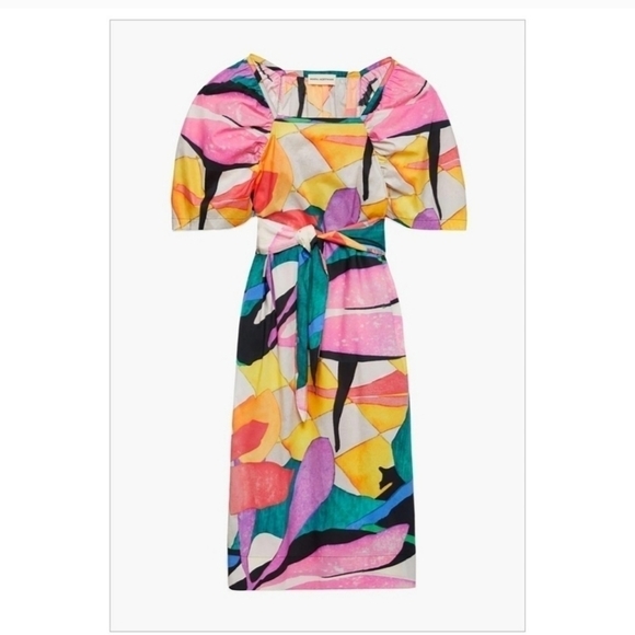 New Mara Hoffman Sara Midi Dress NWT Small - Picture 8 of 11